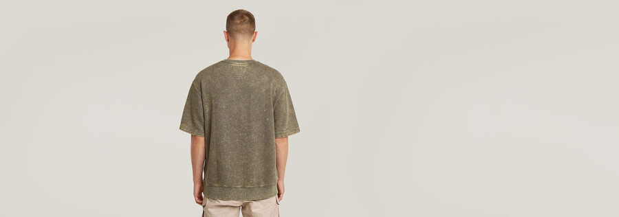 acid wash loose sweater