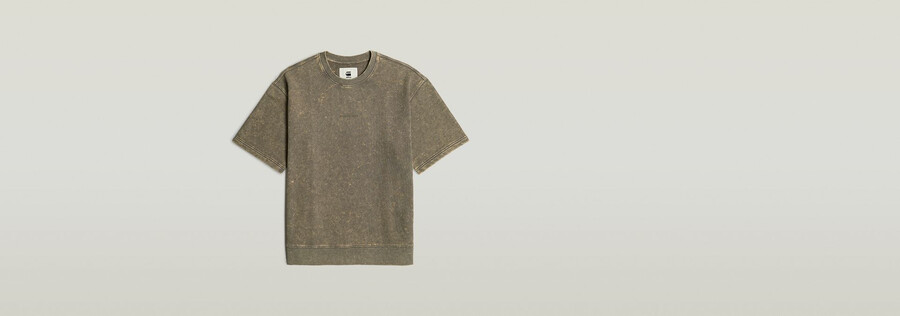 acid wash loose sweater