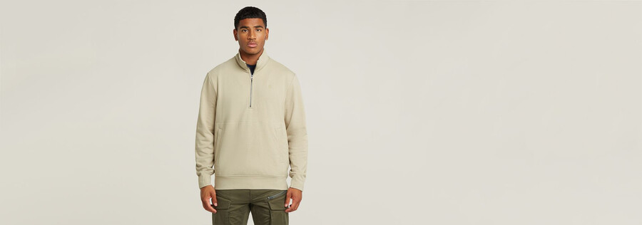 nifous half zip sweater