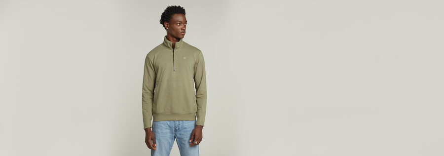 nifous half zip sweater