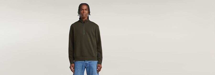 nifous half zip sweater