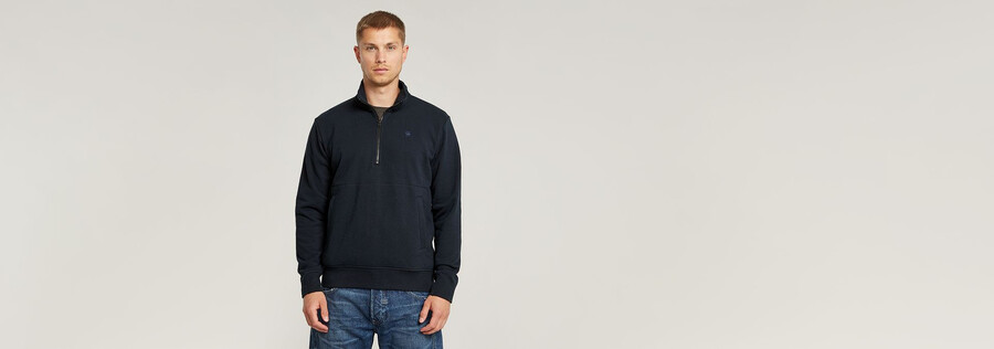nifous half zip sweater