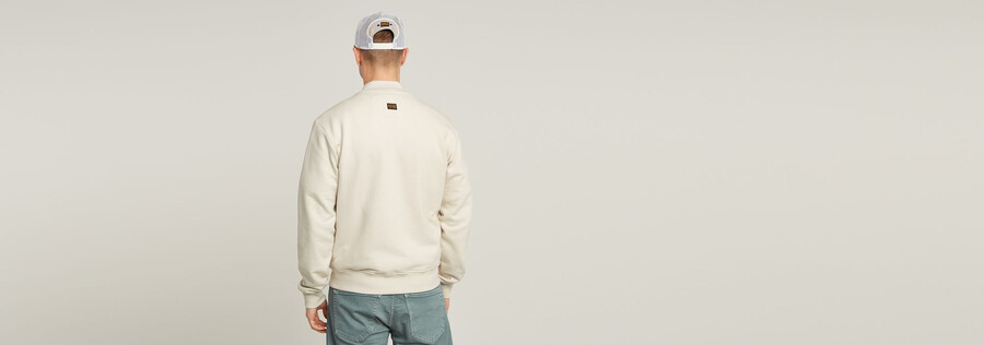 woven mix relaxed sweater