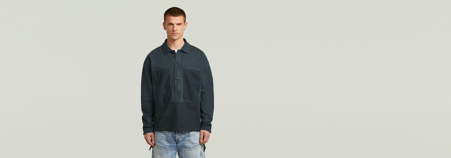 washed fabric mix loose sweater
