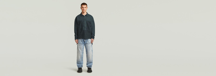 washed fabric mix loose sweater