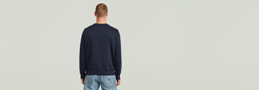 center chest logo sweater