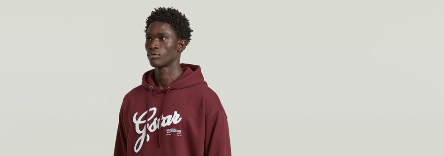 chenille relaxed hoodie sweater
