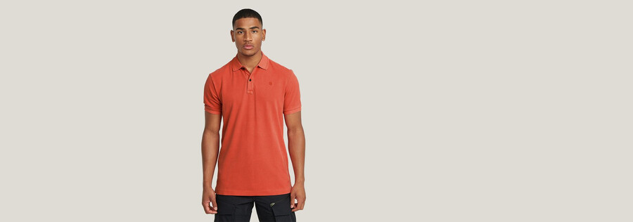 dunda overdyed slim polo