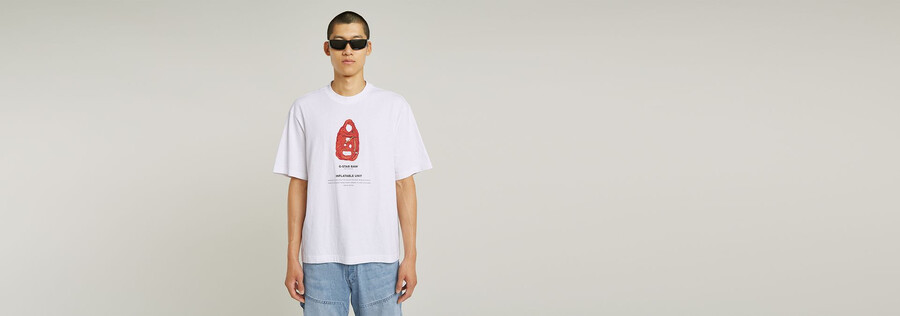 archive print boxy t-shirt