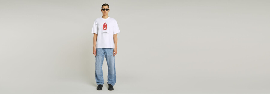 archive print boxy t-shirt