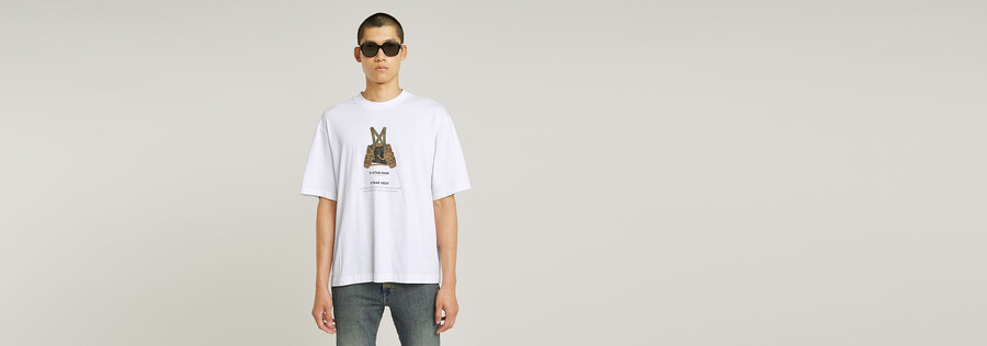 archive print boxy t-shirt