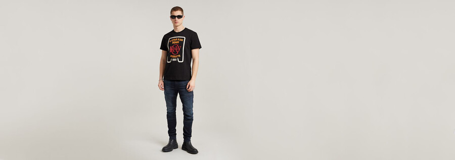 multicolor graphic t-shirt
