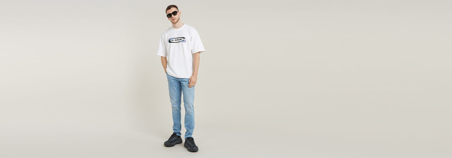 gradient old skool logo boxy t-shirt