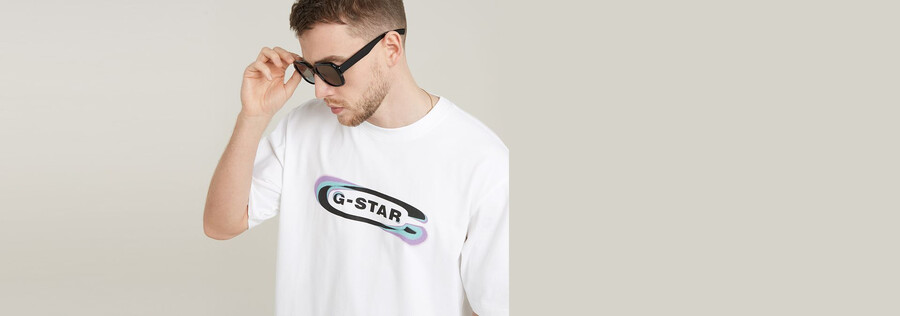 gradient old skool logo boxy t-shirt