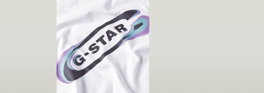 gradient old skool logo boxy t-shirt