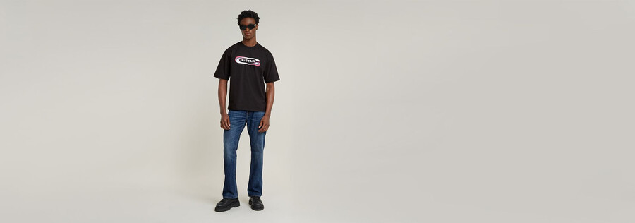 gradient old skool logo boxy t-shirt