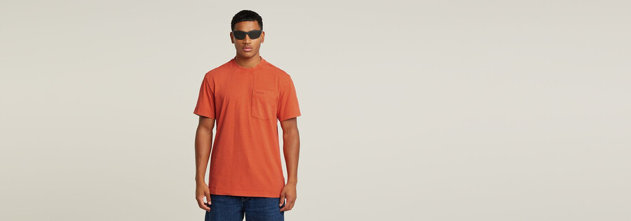 washed pocket t-shirt