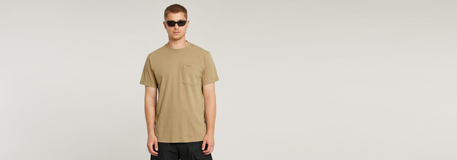 washed pocket t-shirt