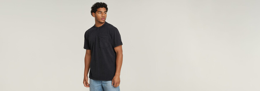 washed pocket t-shirt
