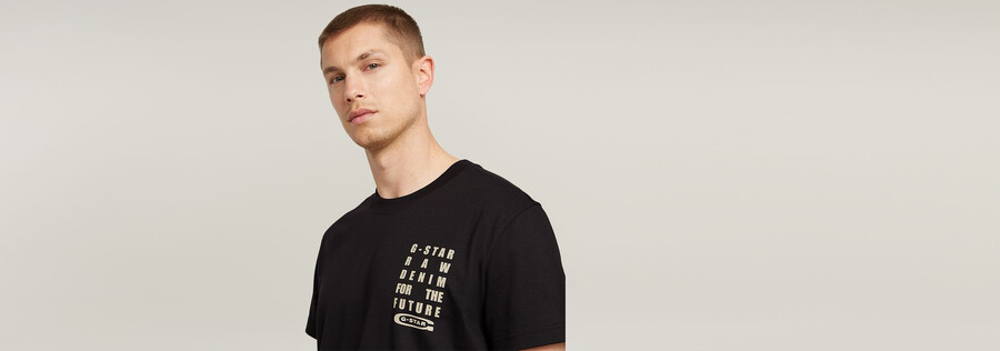 text chest t-shirt