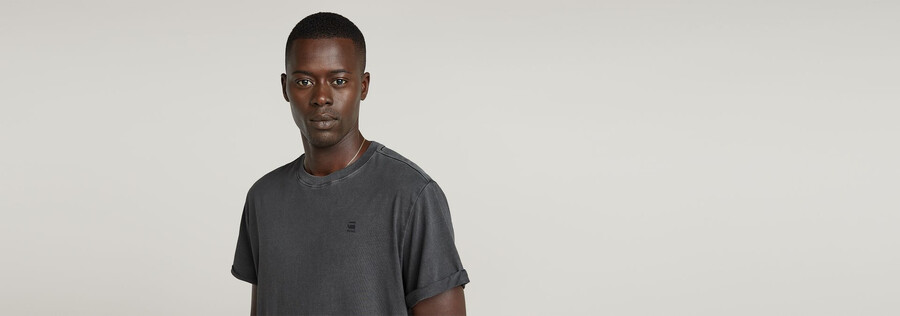 text back graphic overdyed lash t-shirt