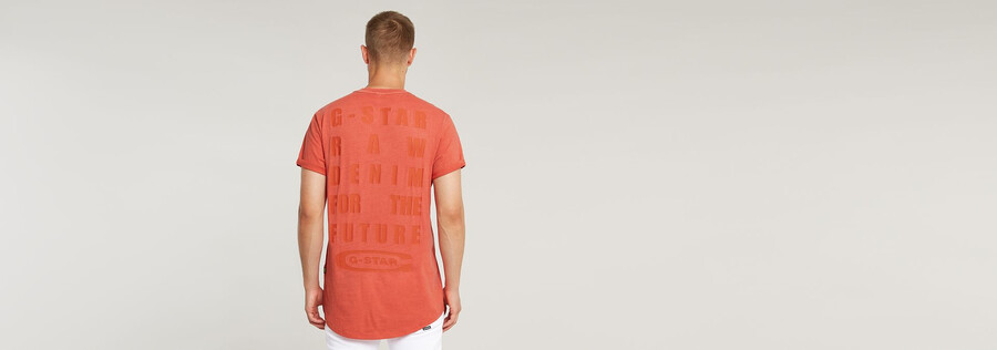 text back graphic overdyed lash t-shirt