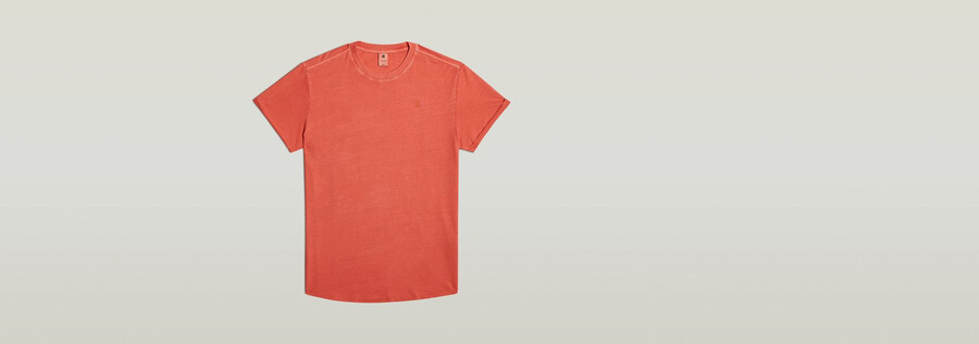 text back graphic overdyed lash t-shirt