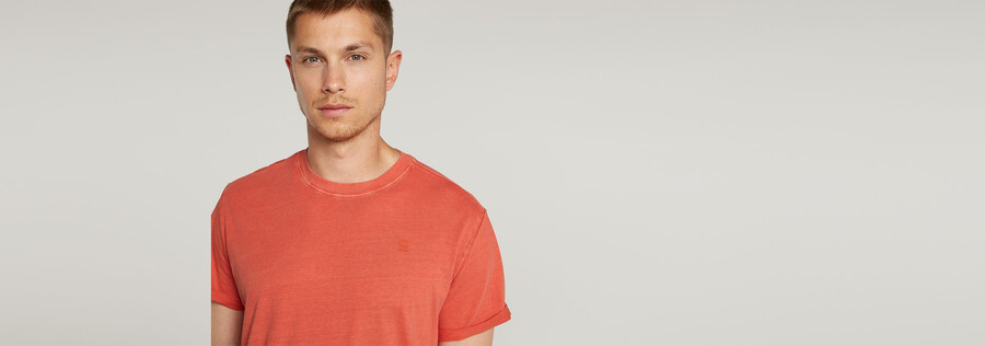 text back graphic overdyed lash t-shirt