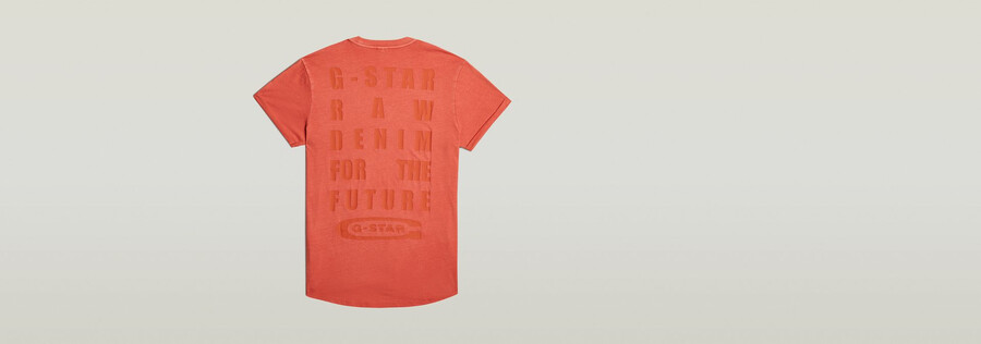 text back graphic overdyed lash t-shirt