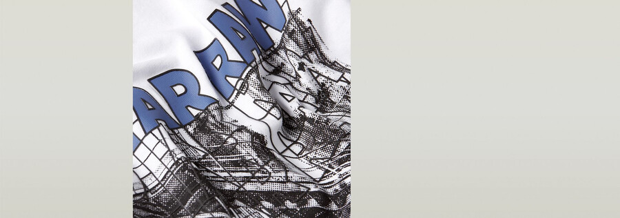 stairs graphic loose t-shirt