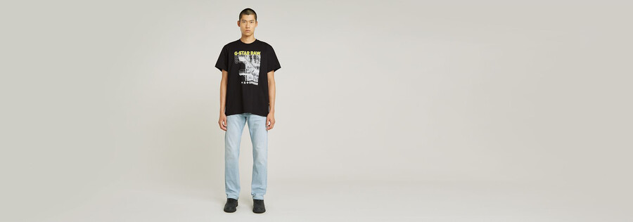 stairs graphic loose t-shirt