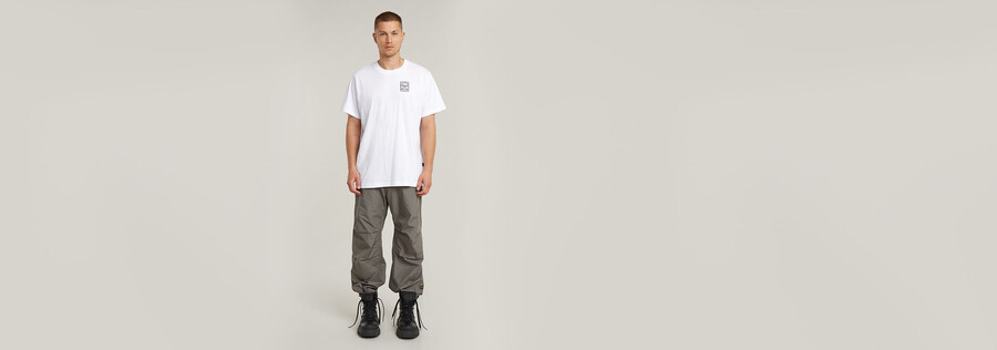 back graphic loose t-shirt