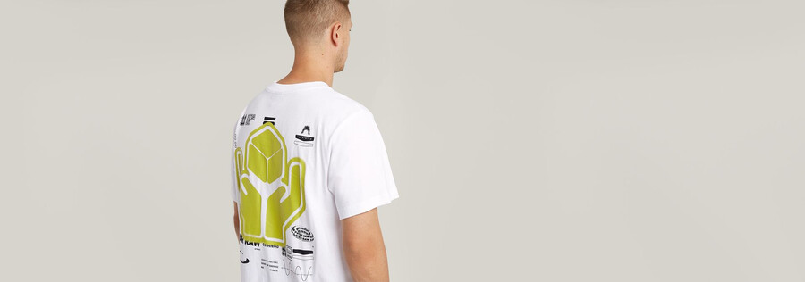 back graphic loose t-shirt