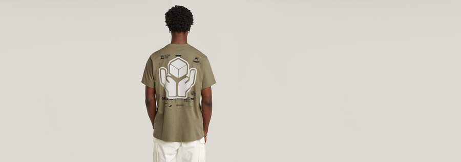 back graphic loose t-shirt