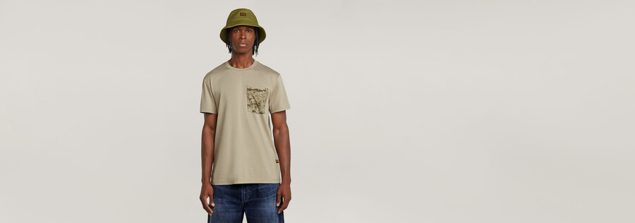 shadow woven camo pocket t-shirt