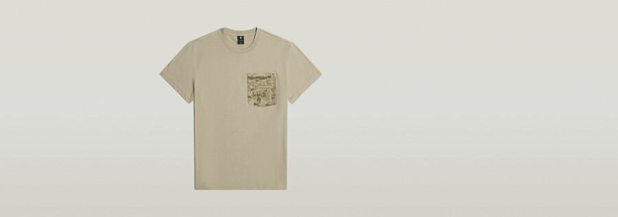 shadow woven camo pocket t-shirt