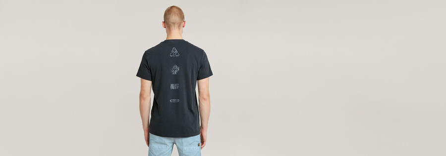 shipping graphic overdyed t-shirt