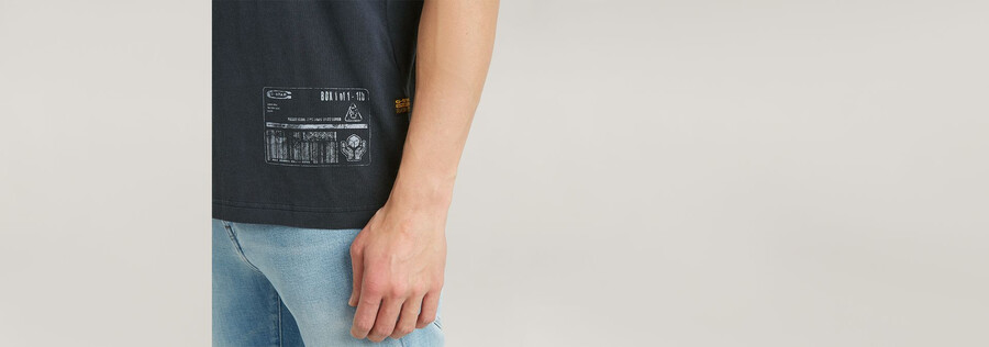 shipping graphic overdyed t-shirt