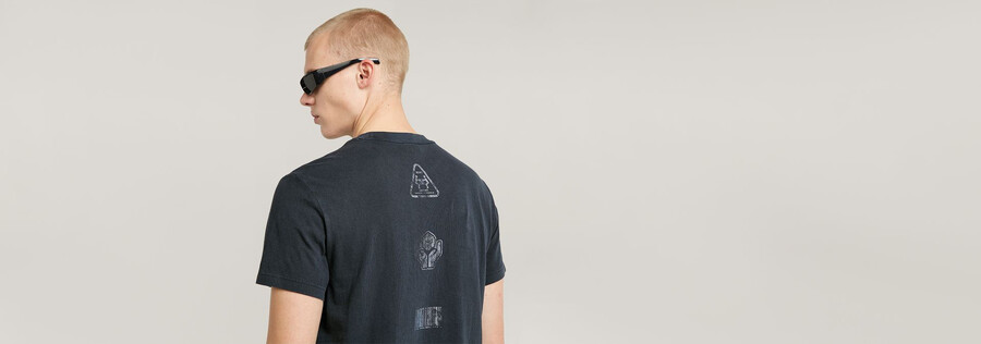 shipping graphic overdyed t-shirt