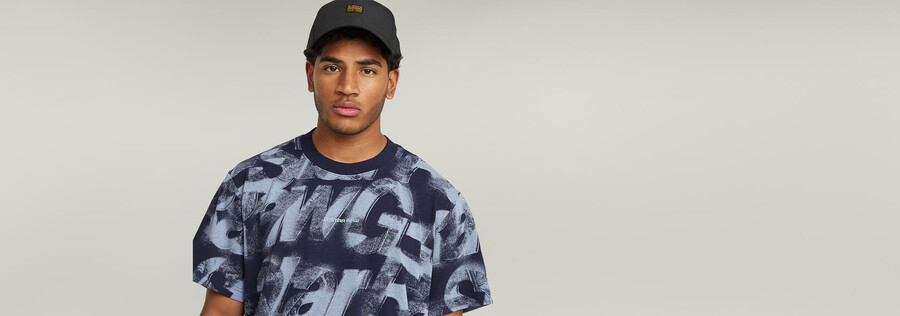 sprayed letters loose t-shirt