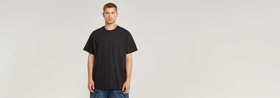 seam detail loose t-shirt