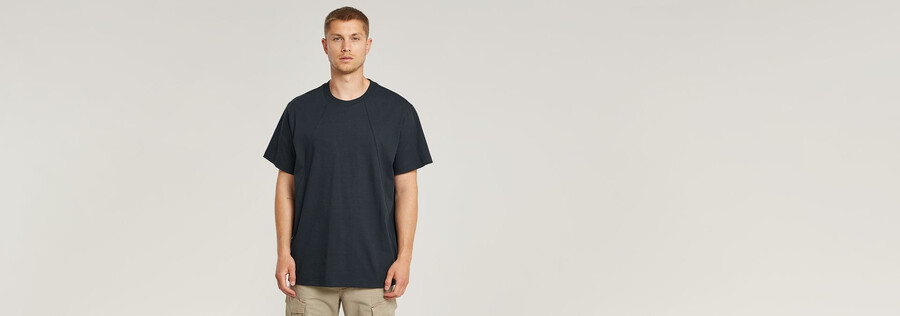 seam detail loose t-shirt