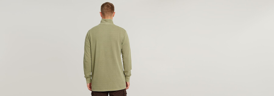 overdyed half zip tweeter
