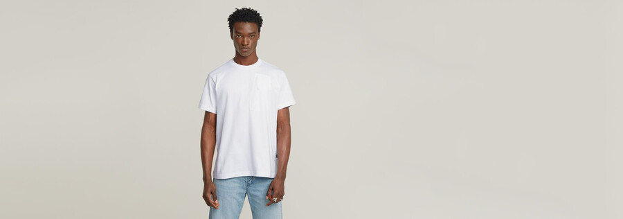 outdoor woven pocket loose t-shirt
