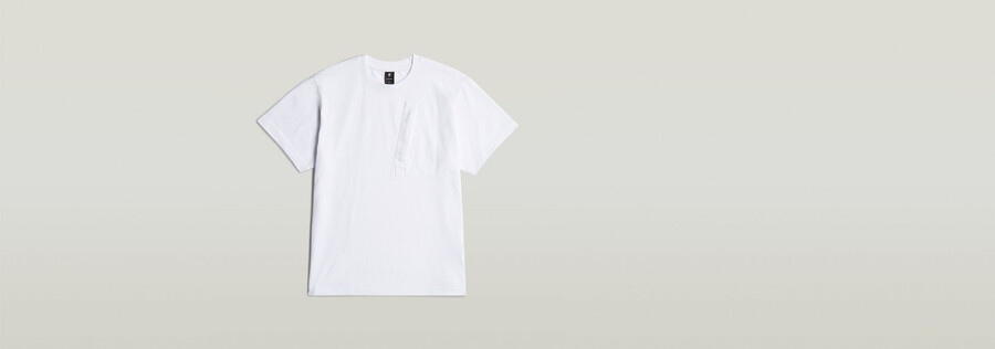 outdoor woven pocket loose t-shirt
