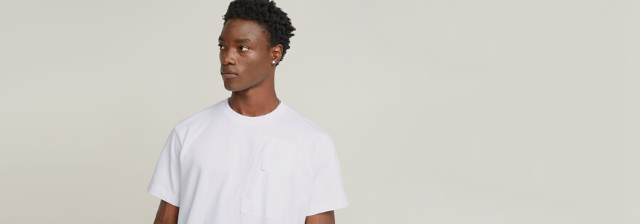 outdoor woven pocket loose t-shirt