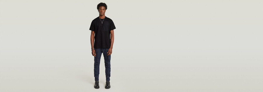 outdoor woven pocket loose t-shirt