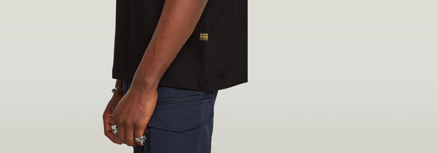 outdoor woven pocket loose t-shirt