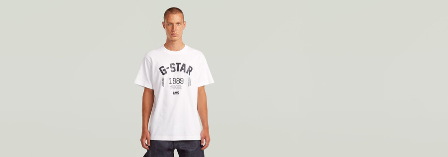 89 back graphic loose t-shirt
