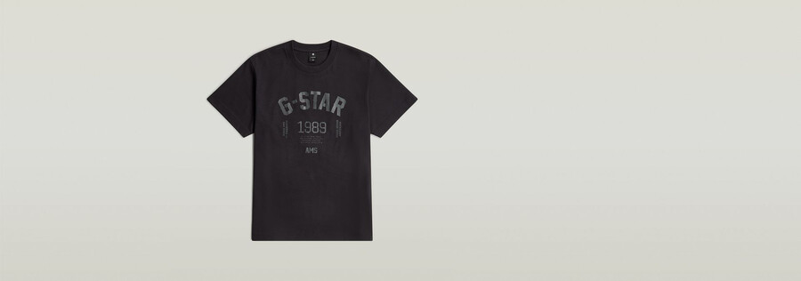 89 back graphic loose t-shirt